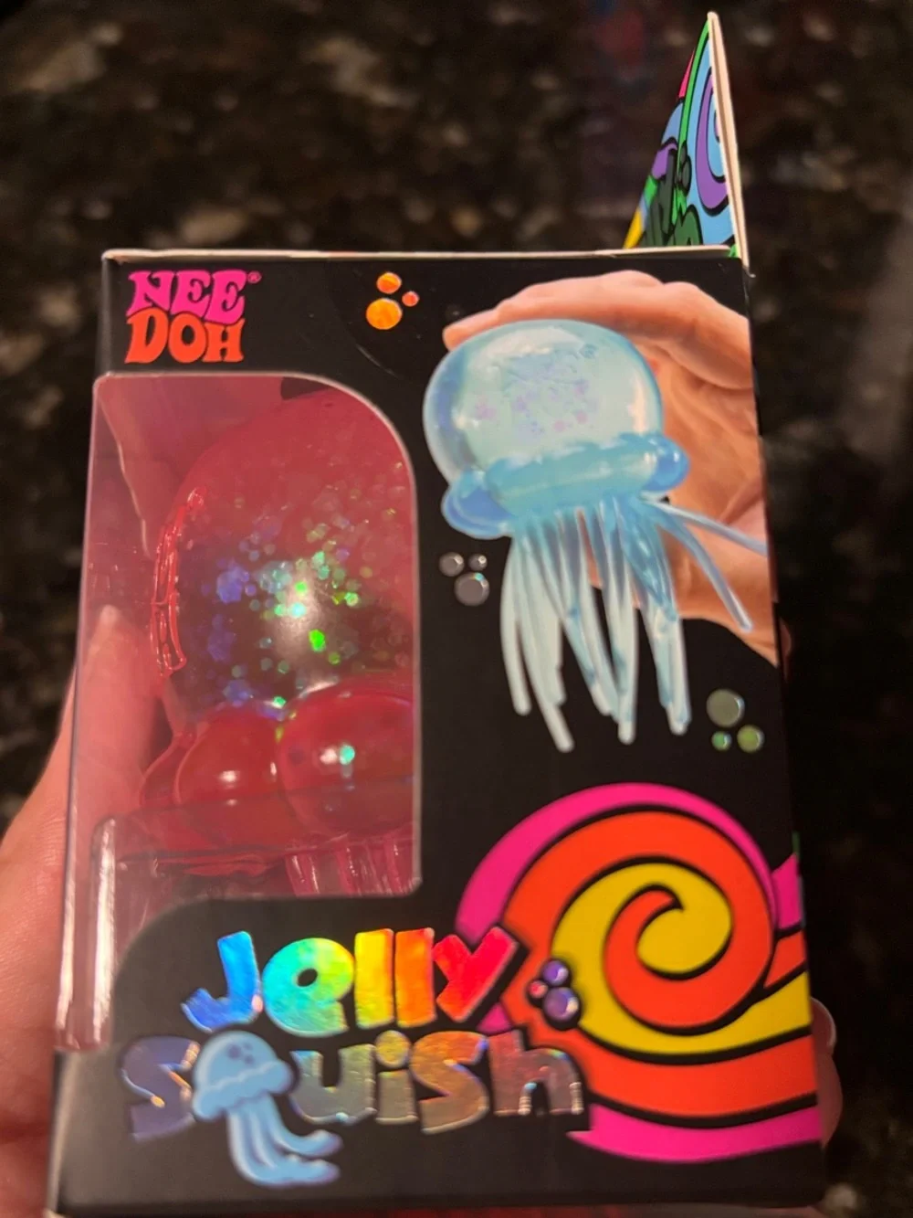 NeeDoh Jelly Squish Pink Squishy Toy
